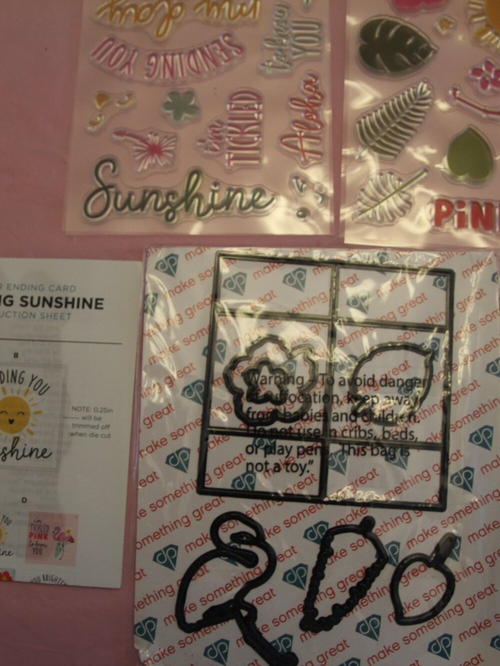 2 Never Ending die & stamp sets for one price. Diamond Press. New.